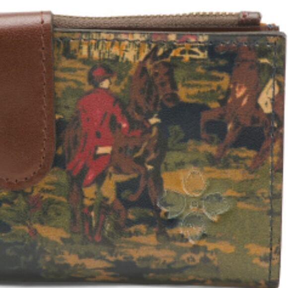 Patricia Nash Leather Wallet Equestrian Horse Rider Kent Countryside - Picture 3 of 6
